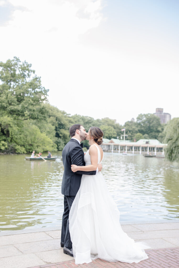 Central Park Boat House - Bride and Groom Couple Portraits