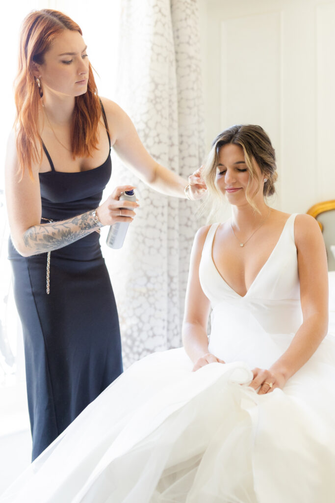 Plaza Hotel_Bride Getting Ready_Hair Touchups