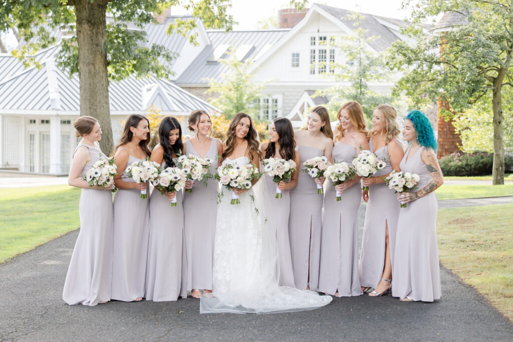 Bride and her bridal party portraits