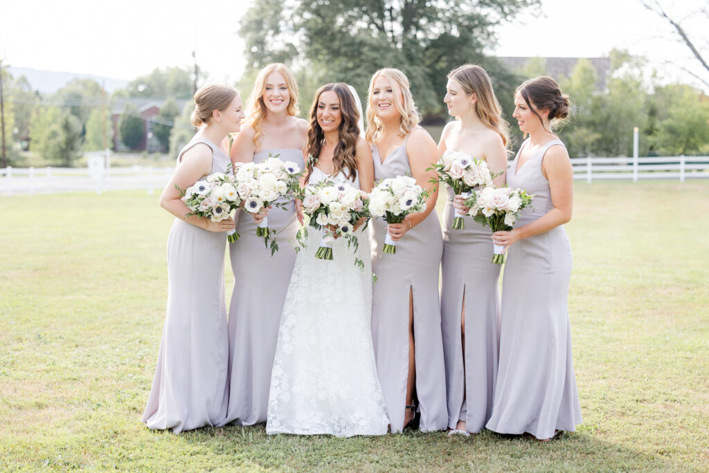 Bride and her bridal party portraits