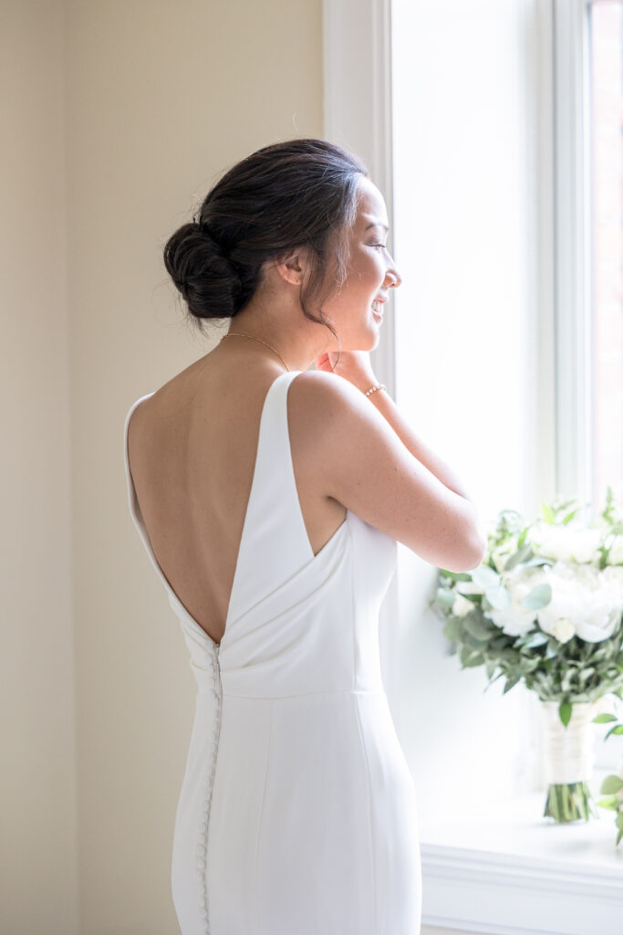 Bride getting ready portraits