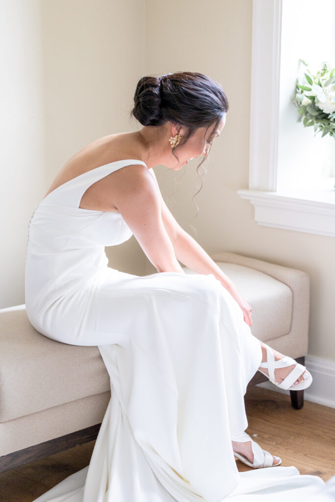 Bride getting ready portraits