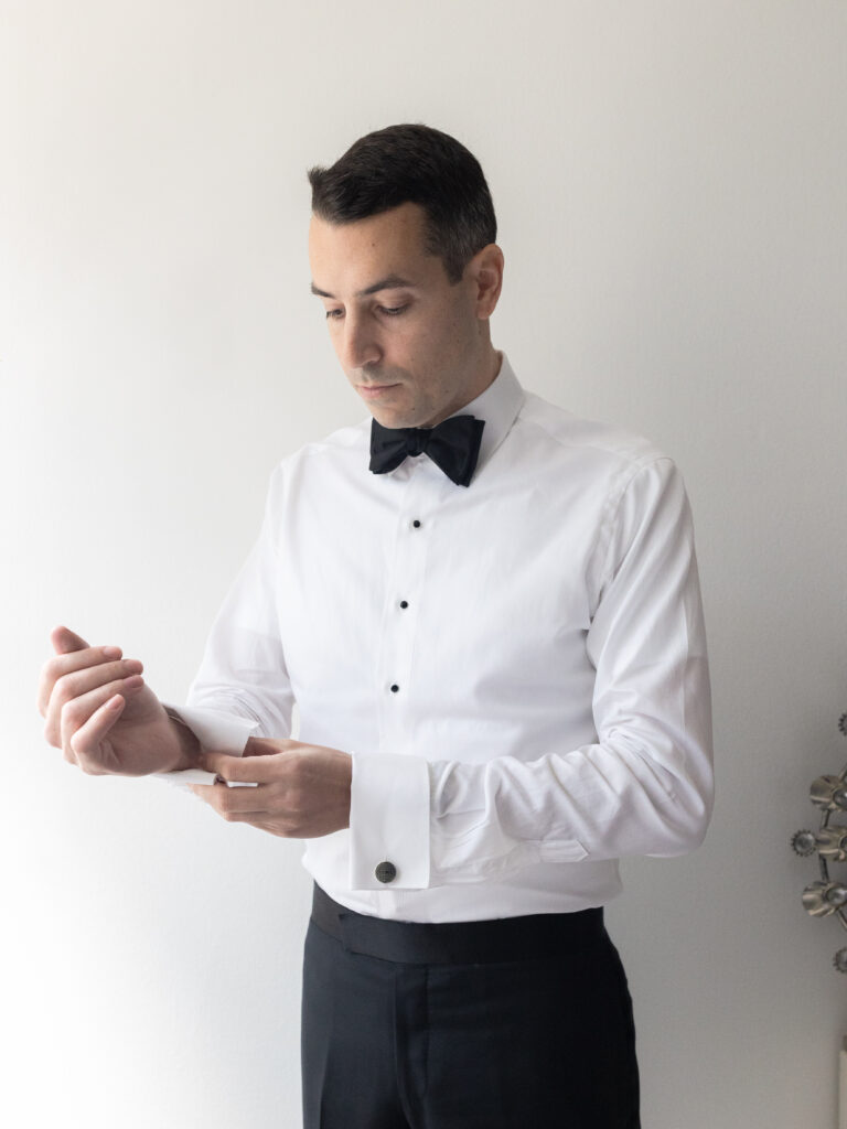 Groom Getting Ready Portraits for a NYC Wedding