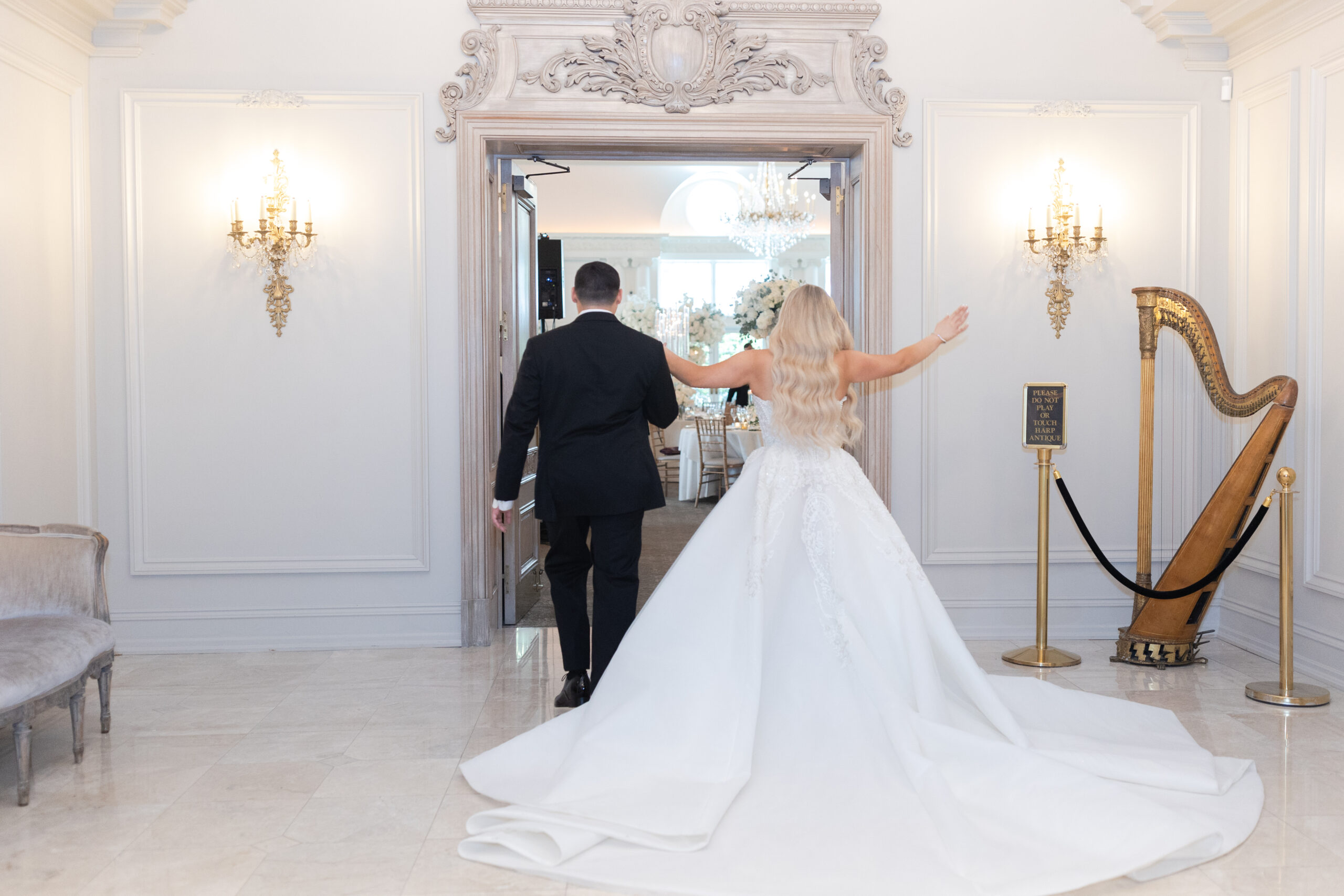 Wedding Ballroom Reception_Bride and Groom_First Dance_Inside Park Chateau Wedding Venue