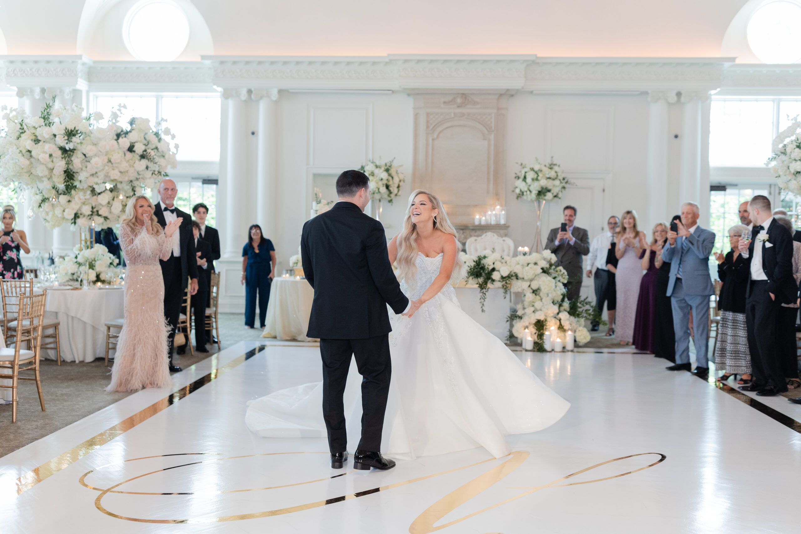 Wedding Ballroom Reception_Bride and Groom_First Dance_Inside Park Chateau Wedding Venue