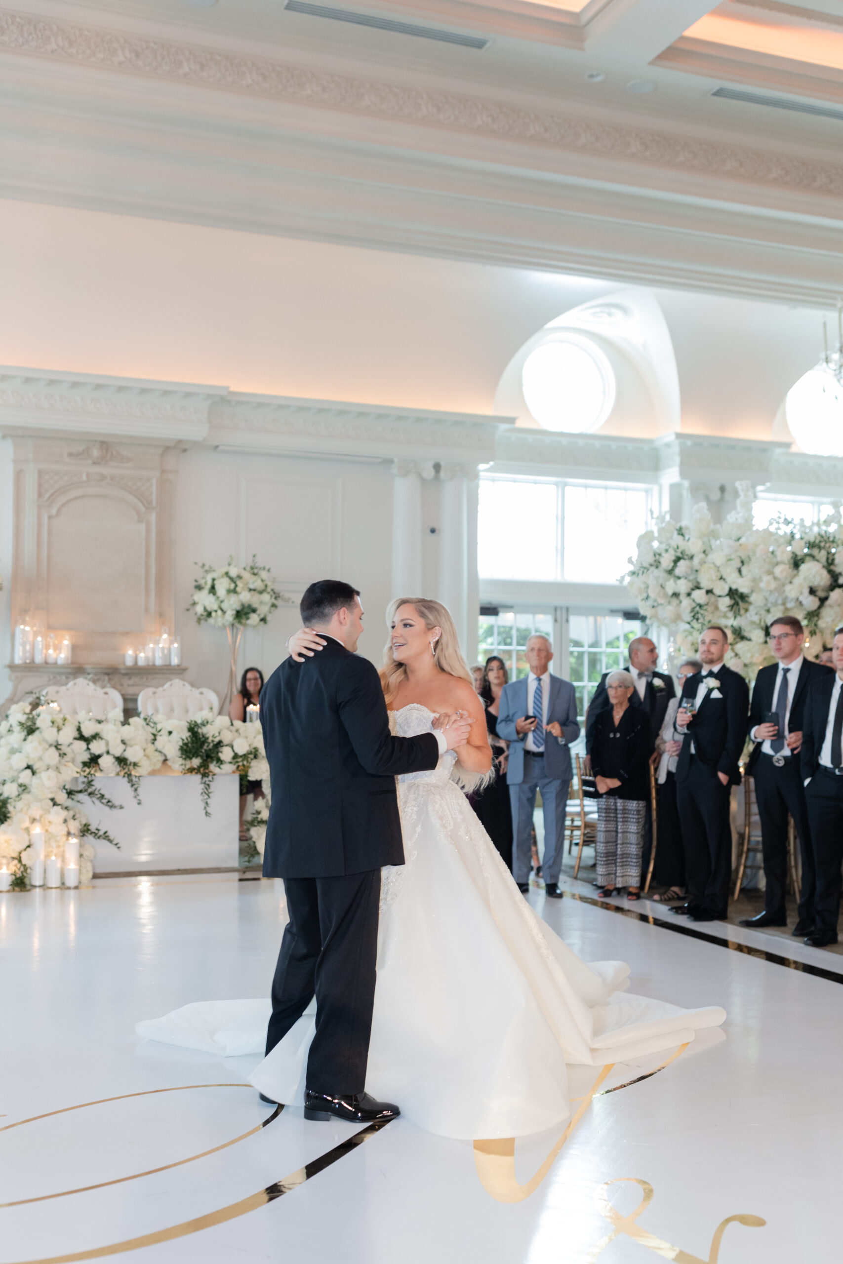 Wedding Ballroom Reception_Bride and Groom_First Dance_Inside Park Chateau Wedding Venue