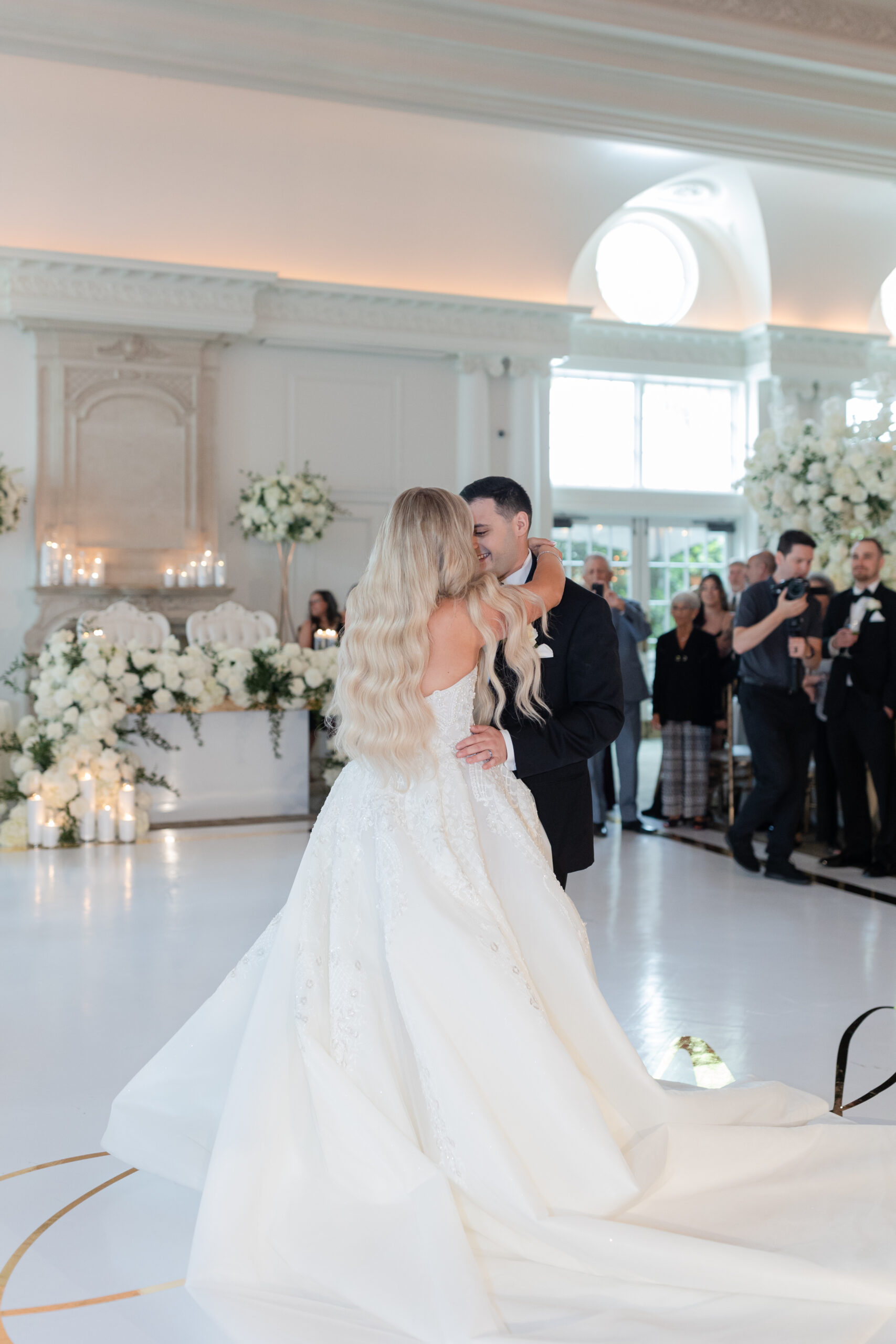 Wedding Ballroom Reception_Bride and Groom_First Dance_Inside Park Chateau Wedding Venue