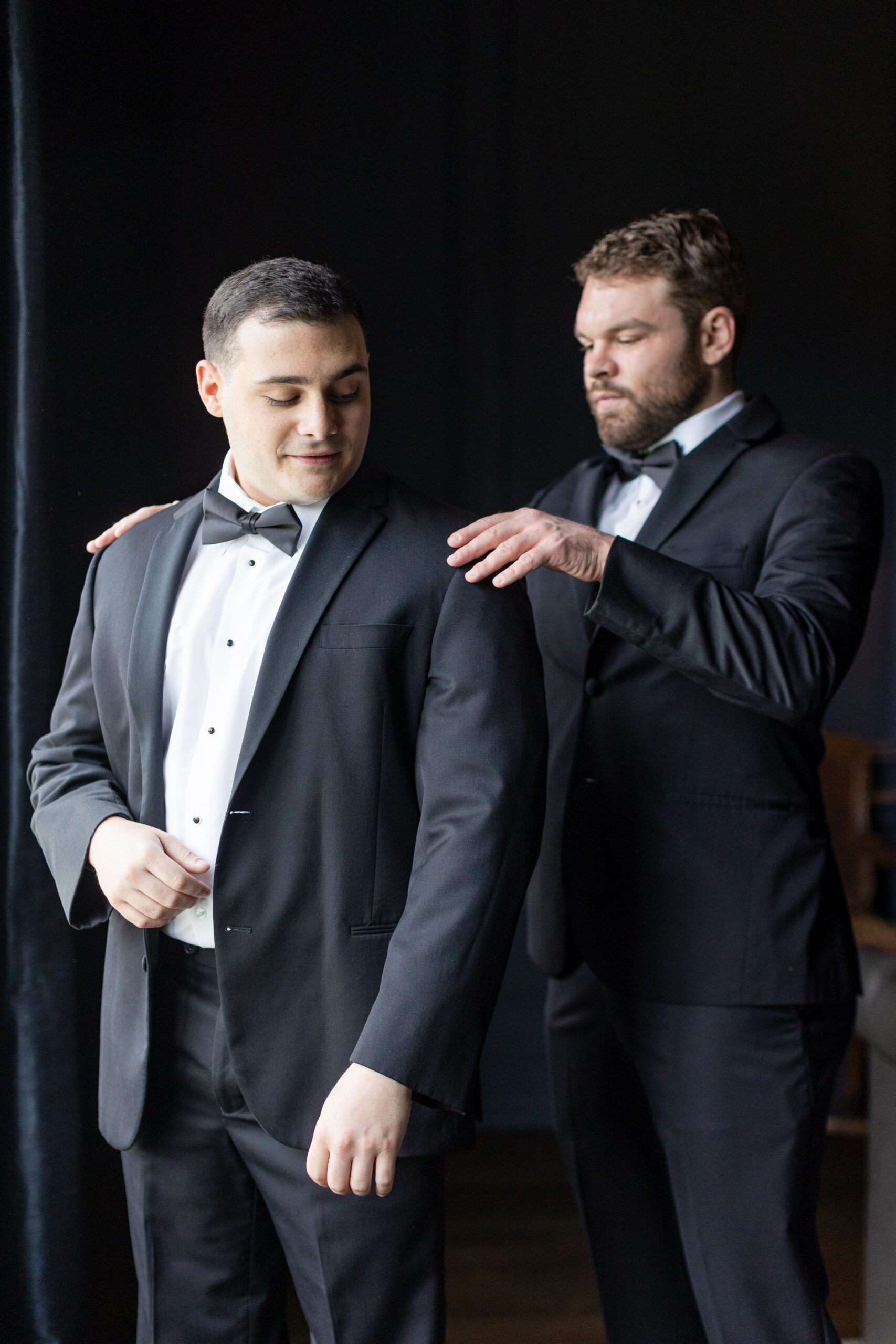 Groom Getting Ready_Jacket_Park Chateau Wedding Venue