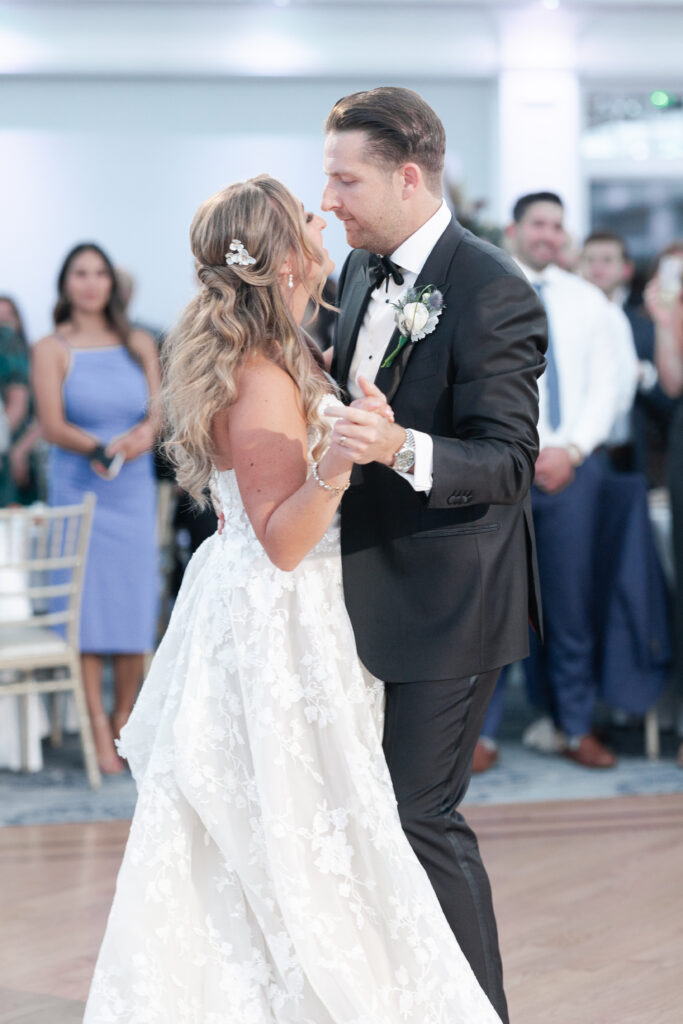 Bride and Groom First Dance_Inside Yacht Club Wedding Reception