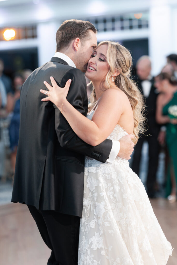 Bride and Groom First Dance_Inside Yacht Club Wedding Reception