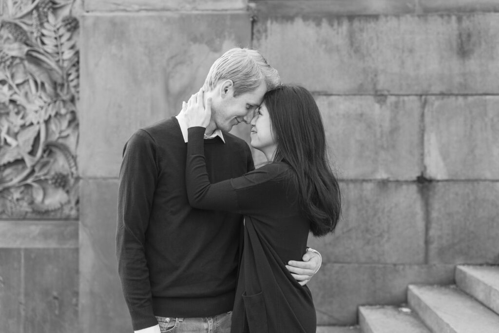 Outdoor Engagement Photos NYC at New York Central Park Bethesda Terrace Steps