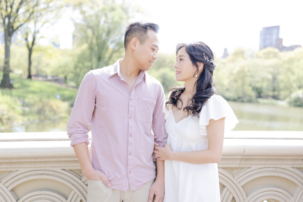 Bow Bridge Engagement Photos NYC