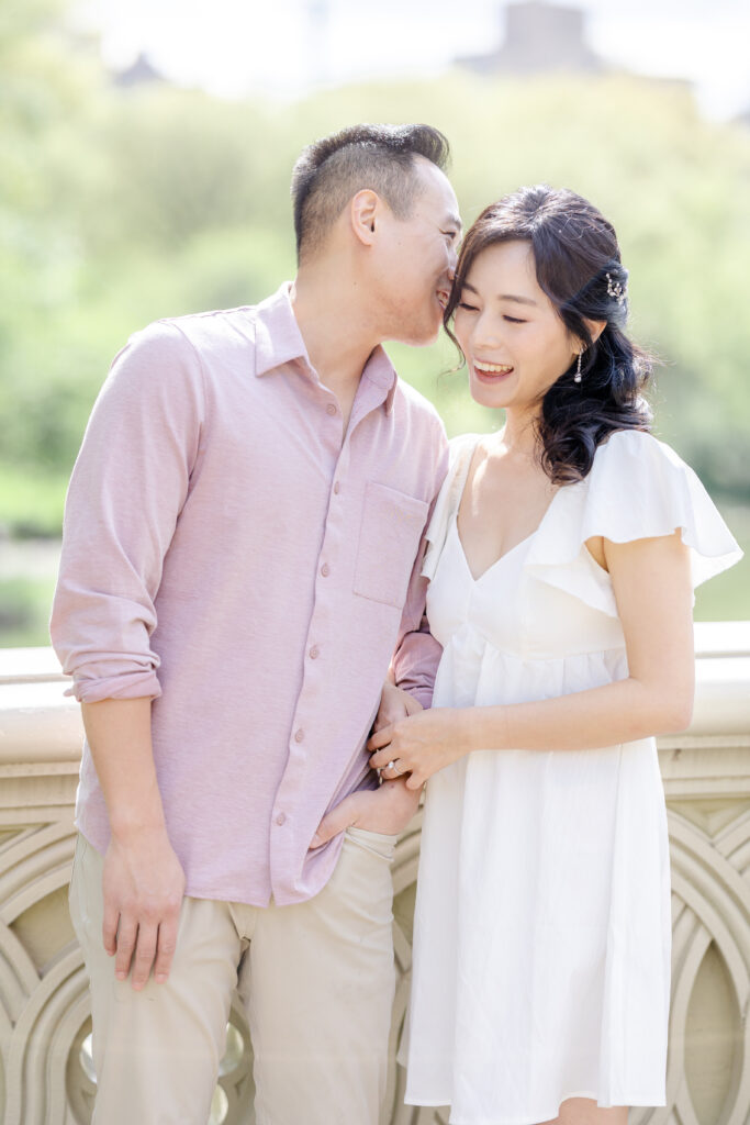 Couple at Bow Bridge, Central Park NYC