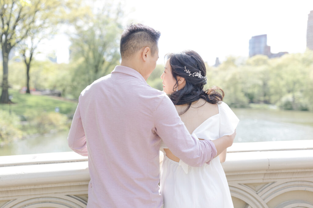 Bow Bridge Engagement Photos NYC