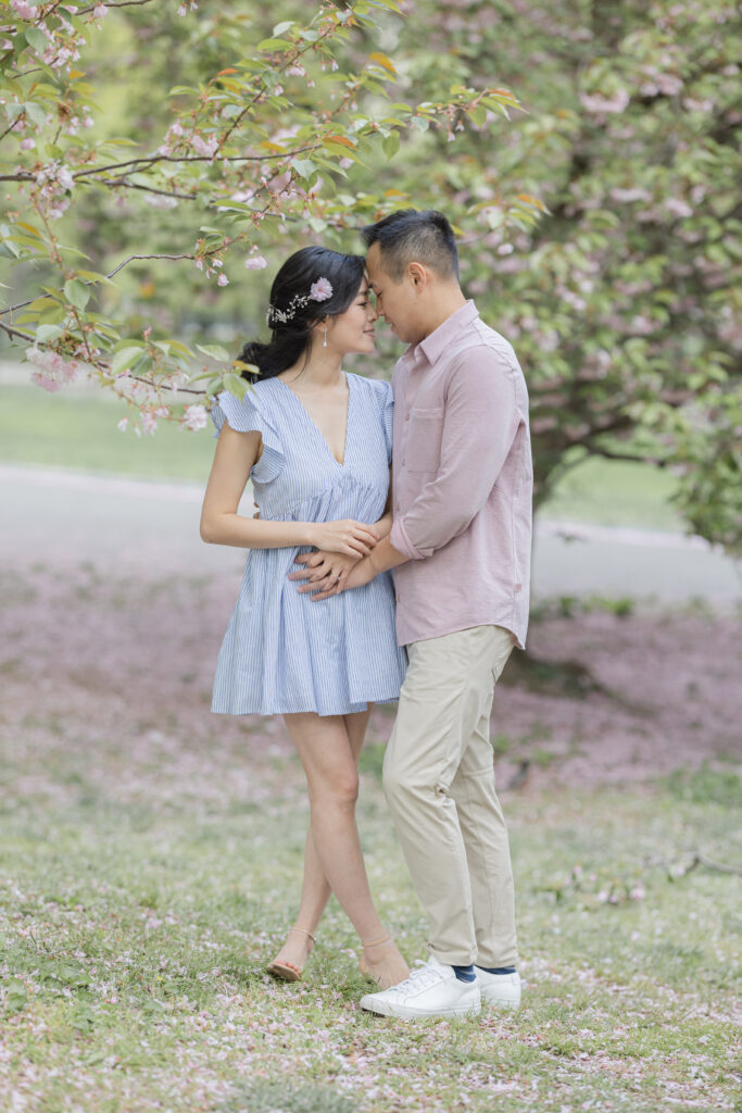 Central Park NYC with couple