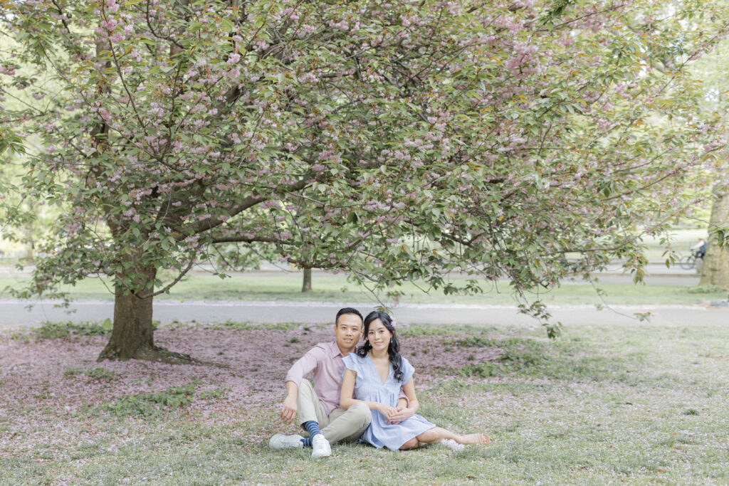 Central Park NYC with couple