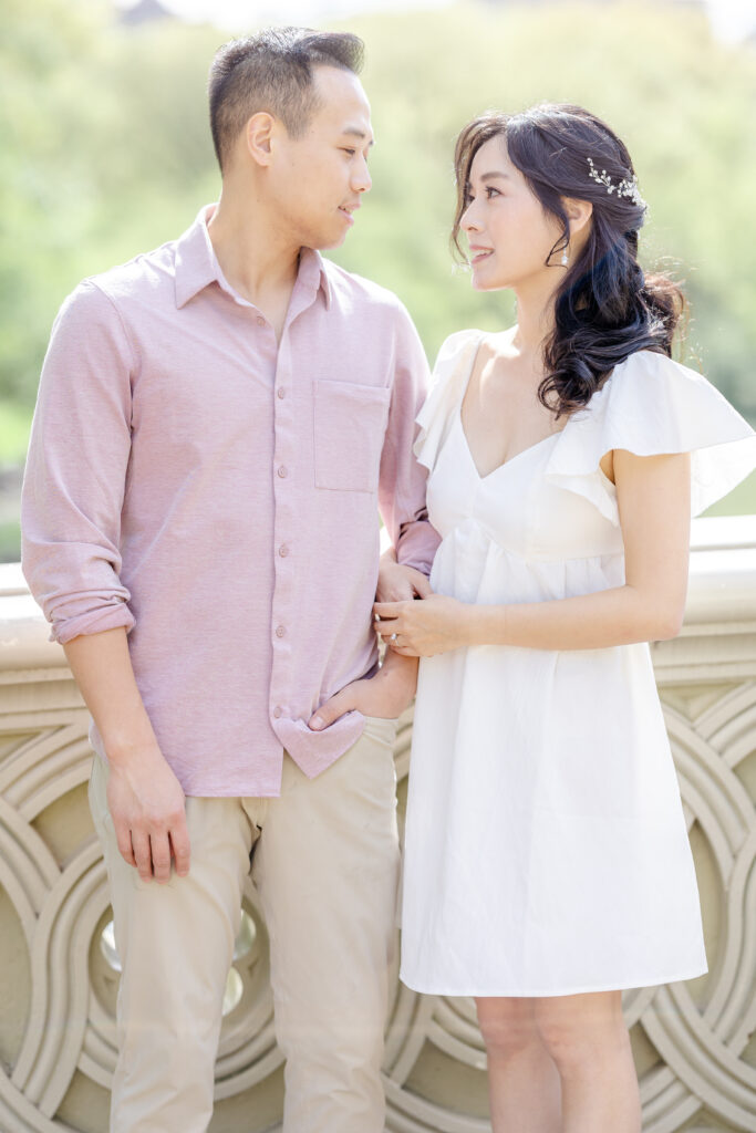 Couple at Bow Bridge, Central Park NYC