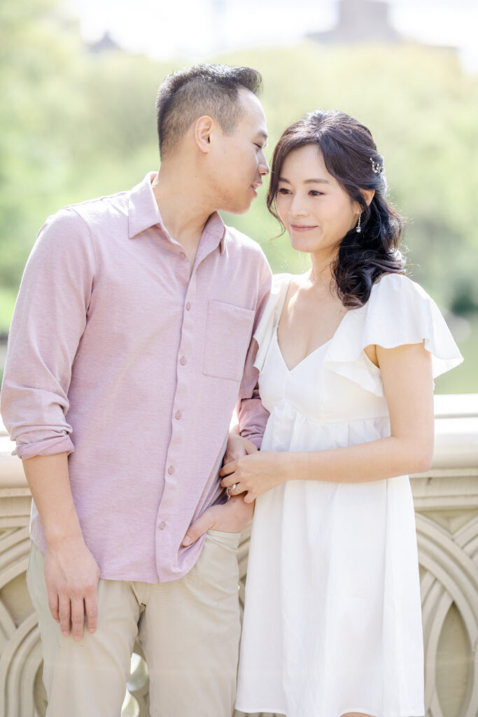 Couple at Bow Bridge, Central Park NYC