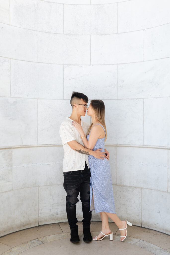 Outdoor Engagement Photos NYC at New York Public Library