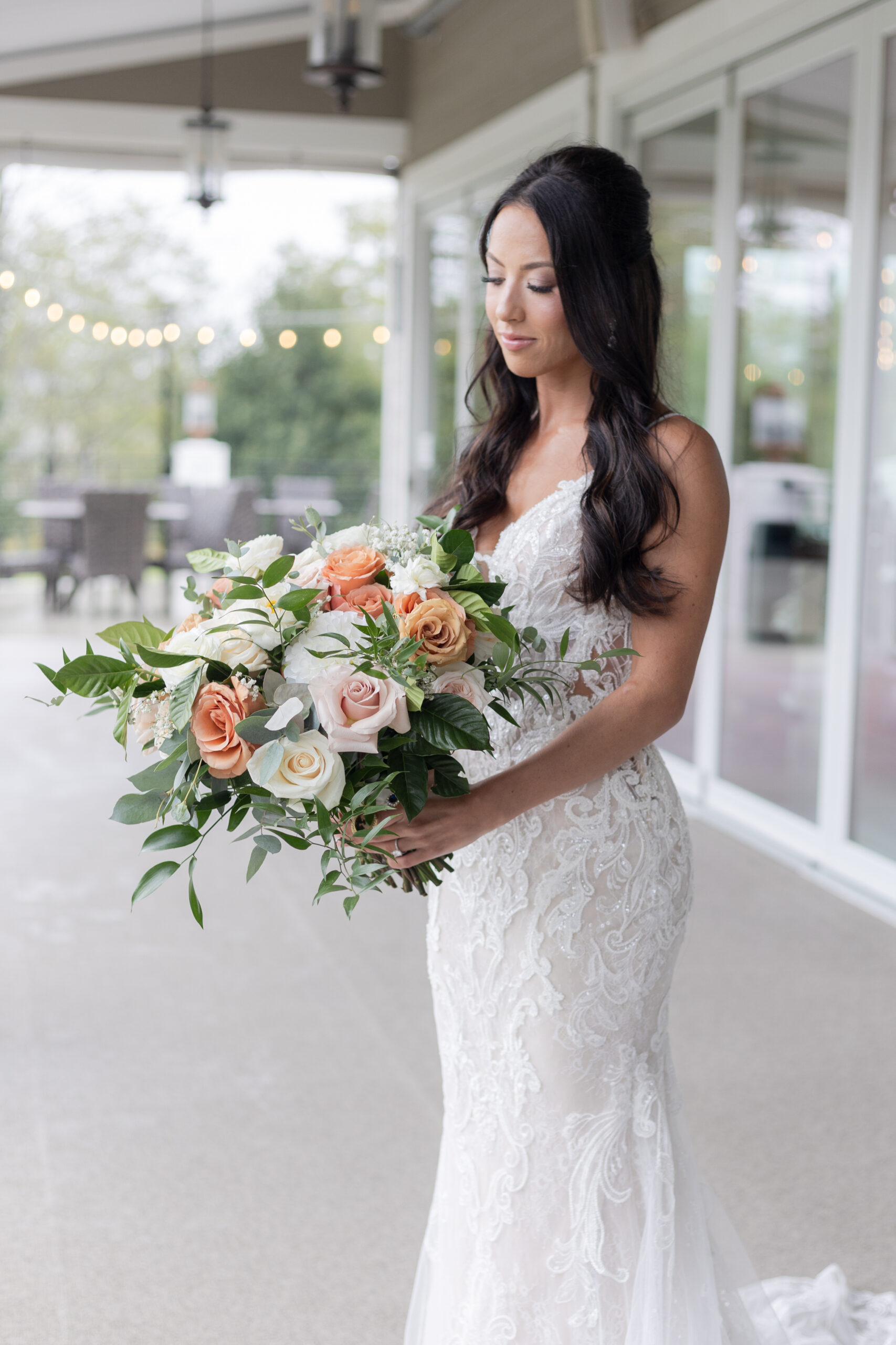 Bride and Bride's Bouquet