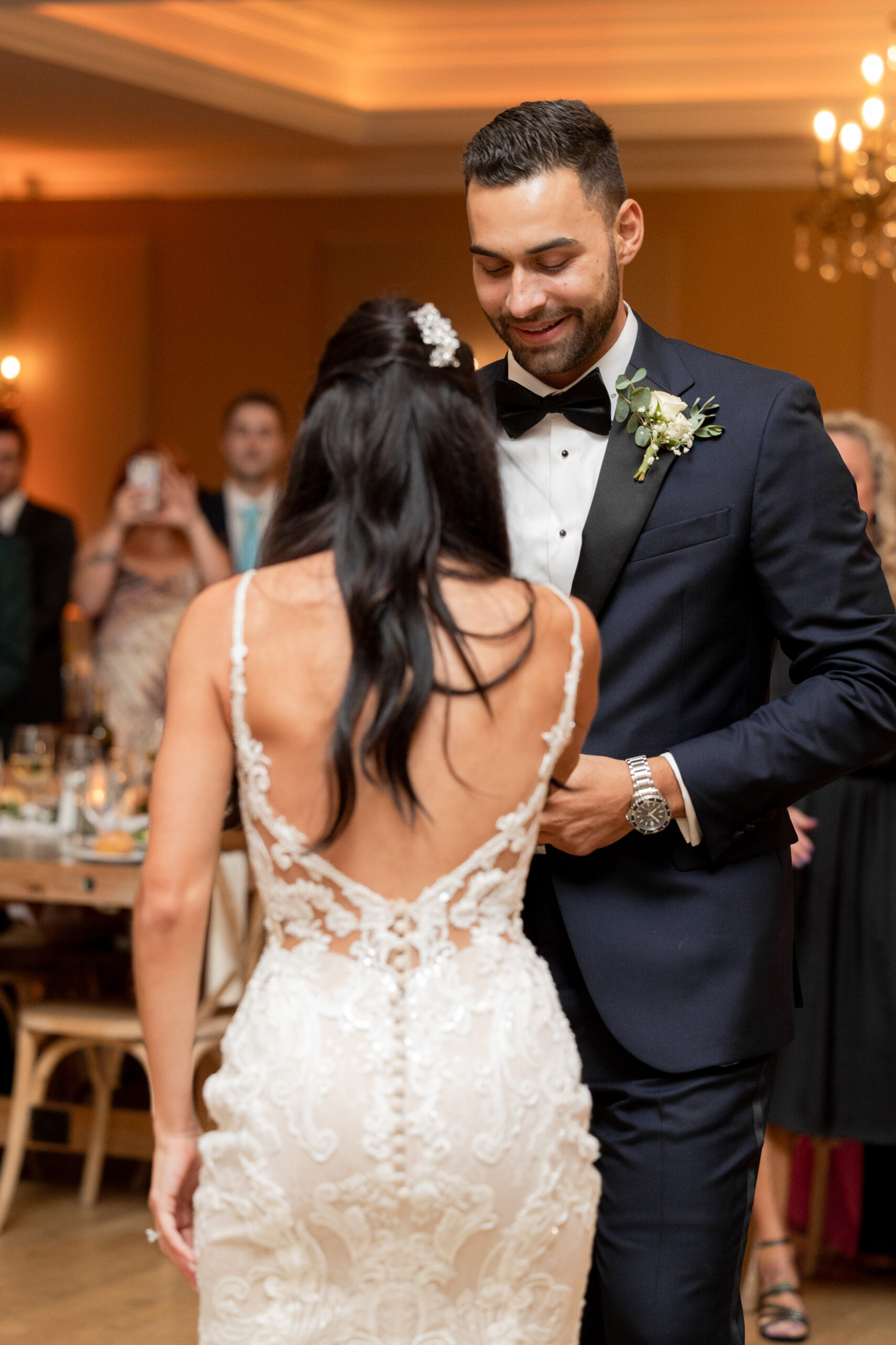 Bride and Groom's First Dance at NJ Vineyard Wedding Reception