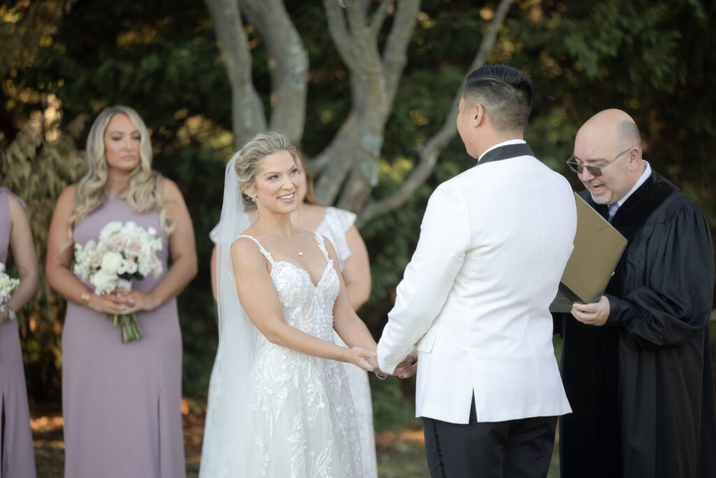 Wedding Ceremony at Spring Lake Golf Club, golf course wedding venue