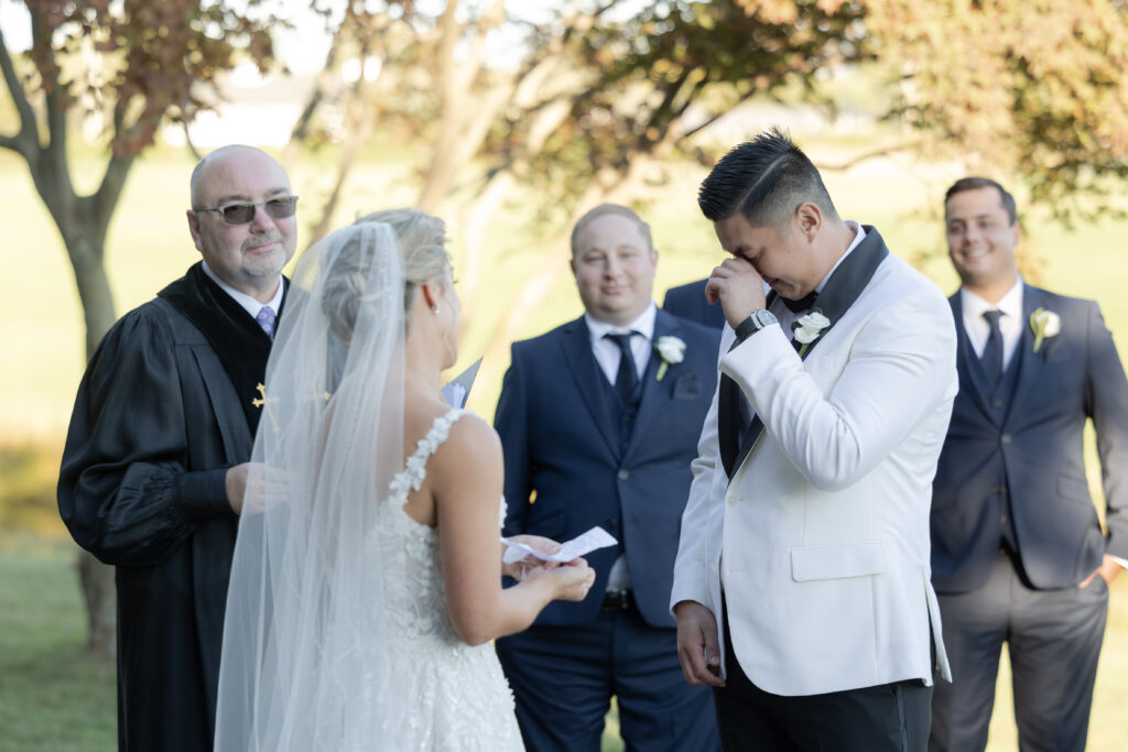 Wedding Ceremony at Spring Lake Golf Club, golf course wedding venue