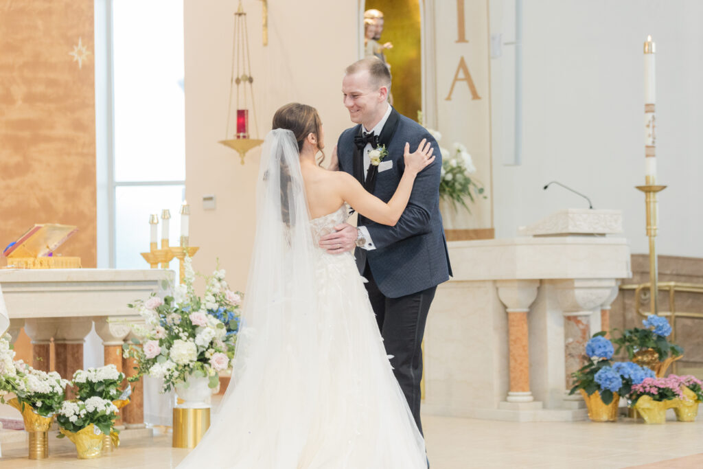 Bride and groom announced as husband and whife