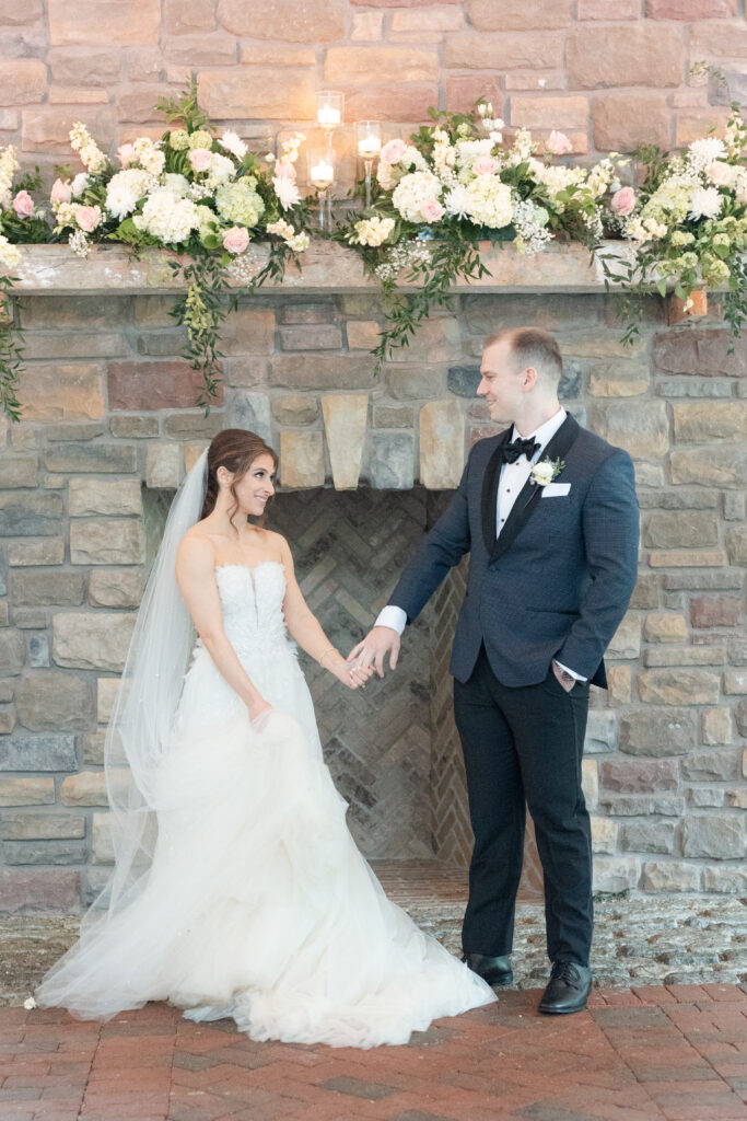 Bride and groom with The Ashford Estate Photos