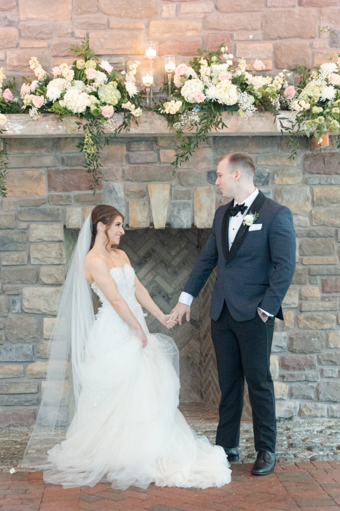 Bride and groom with The Ashford Estate Photos