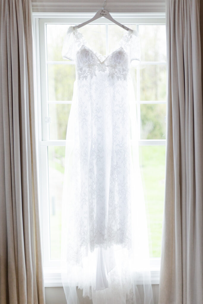 Lacy wedding dress