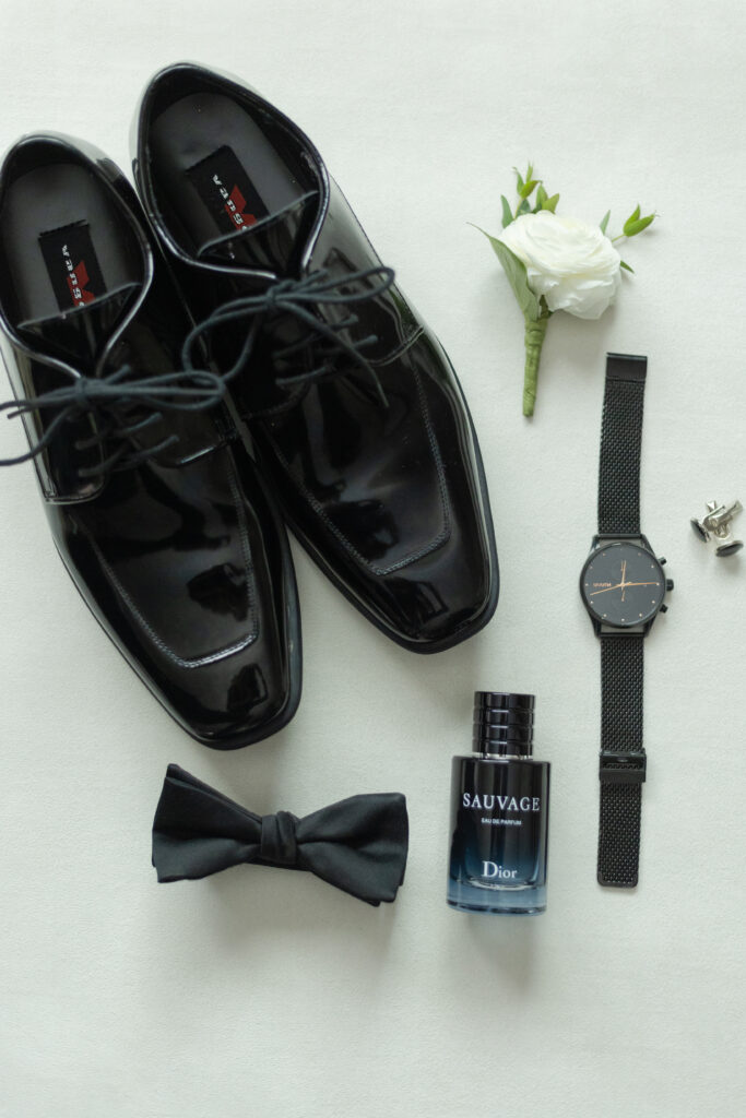 Groom flatlay details