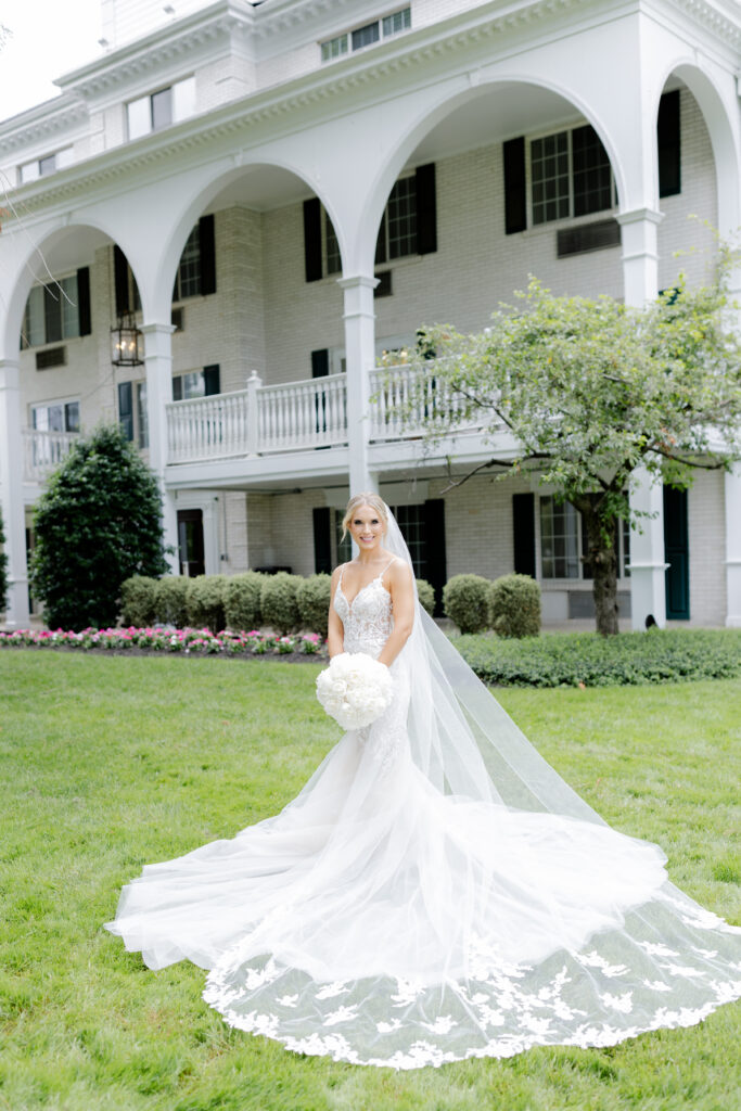 Bride portraits outside of Madison Hotel Wedding Venue