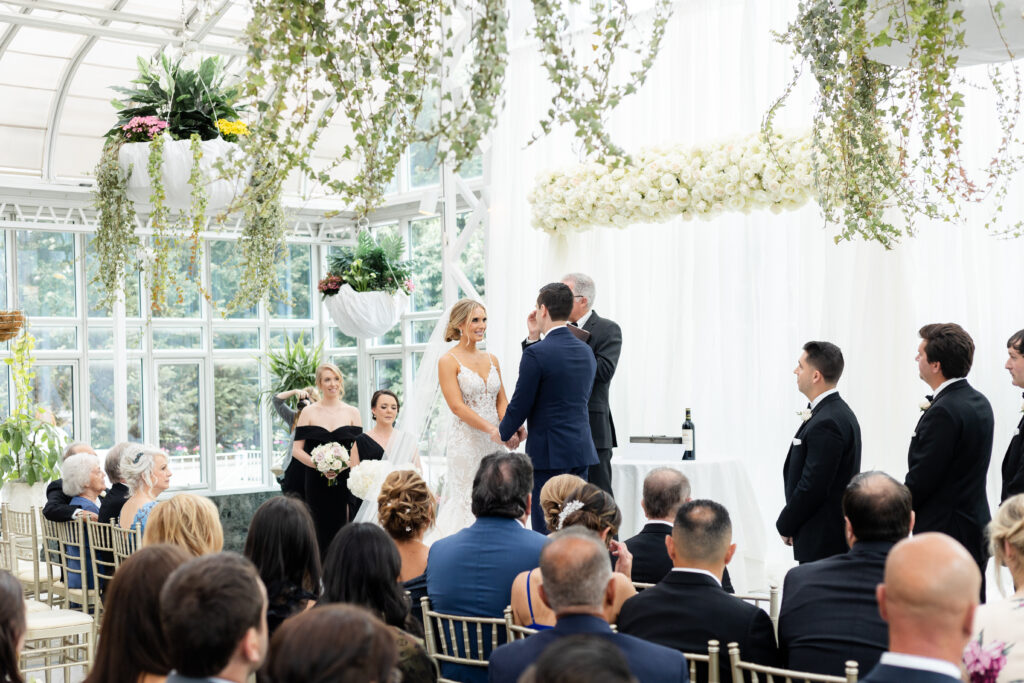 Wedding ceremony at  Madison Hotel Conservatory, NJ wedding venue