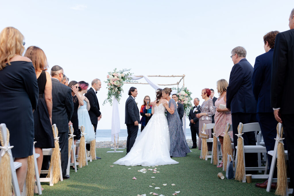 Wedding ceremony at Oceanview of Nahant