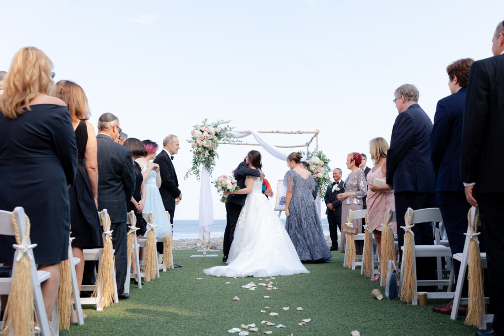 Wedding ceremony at Oceanview of Nahant