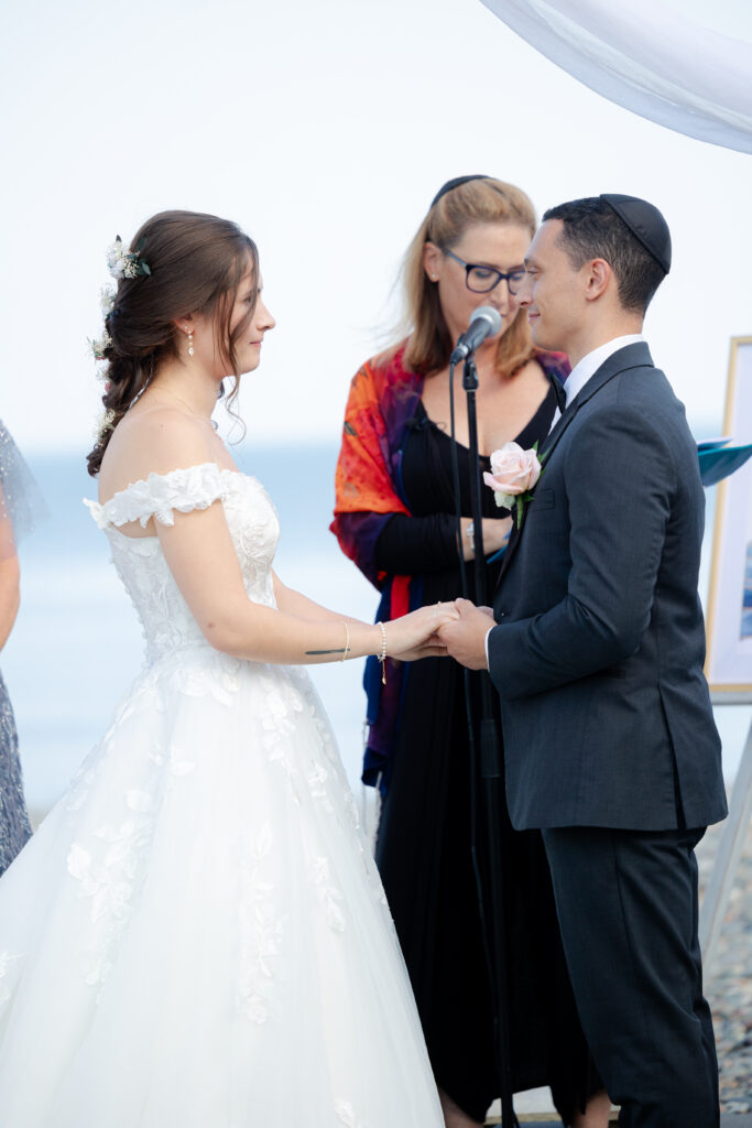 Wedding ceremony at Oceanview of Nahant