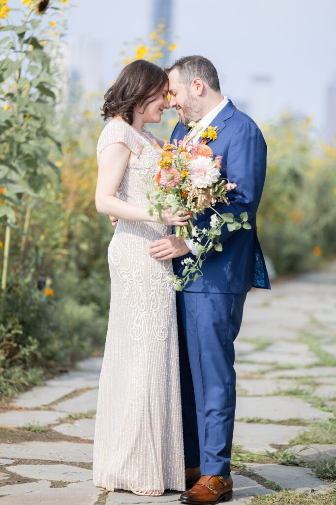 Brooklyn Wedding Photographer capturing couple at a Brooklyn Wedding Venue