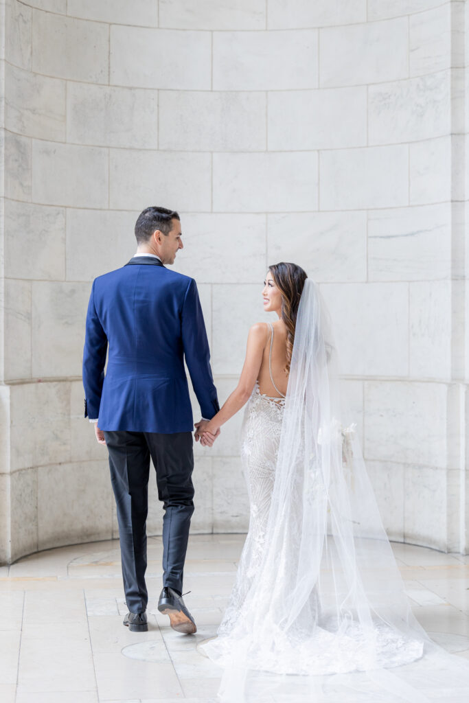 A Brooklyn Wedding with NYPL Bryant Park Portraits