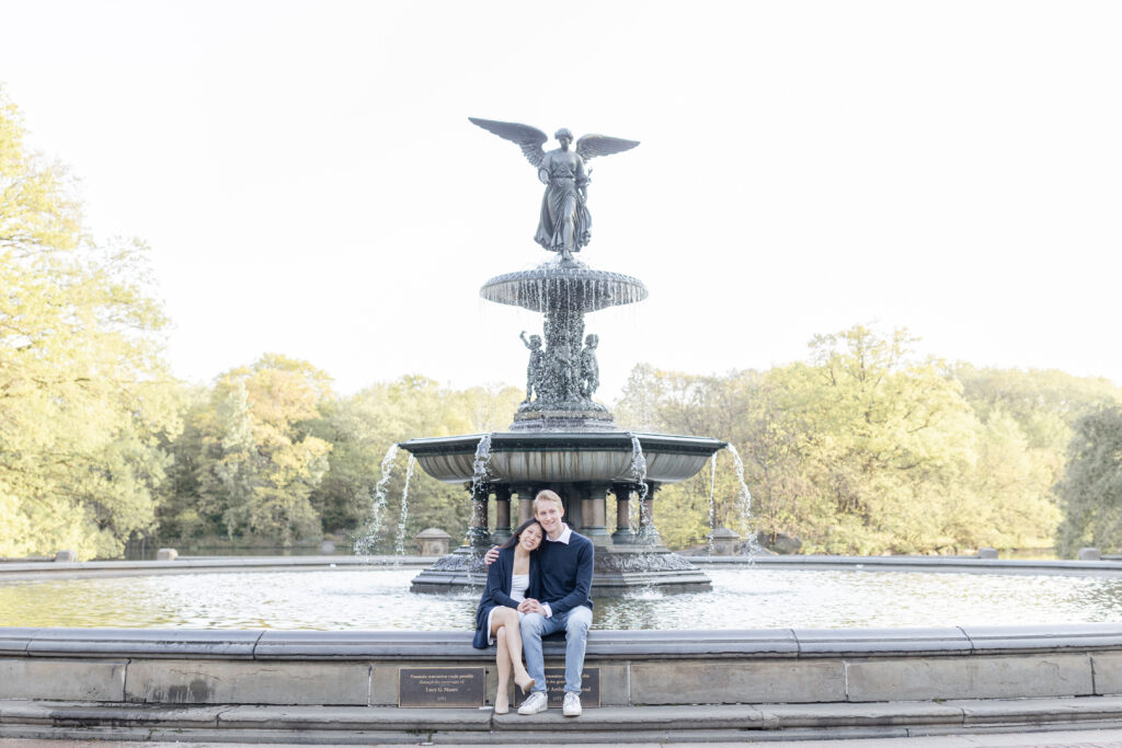 Engagement photos in NYC at Central Park