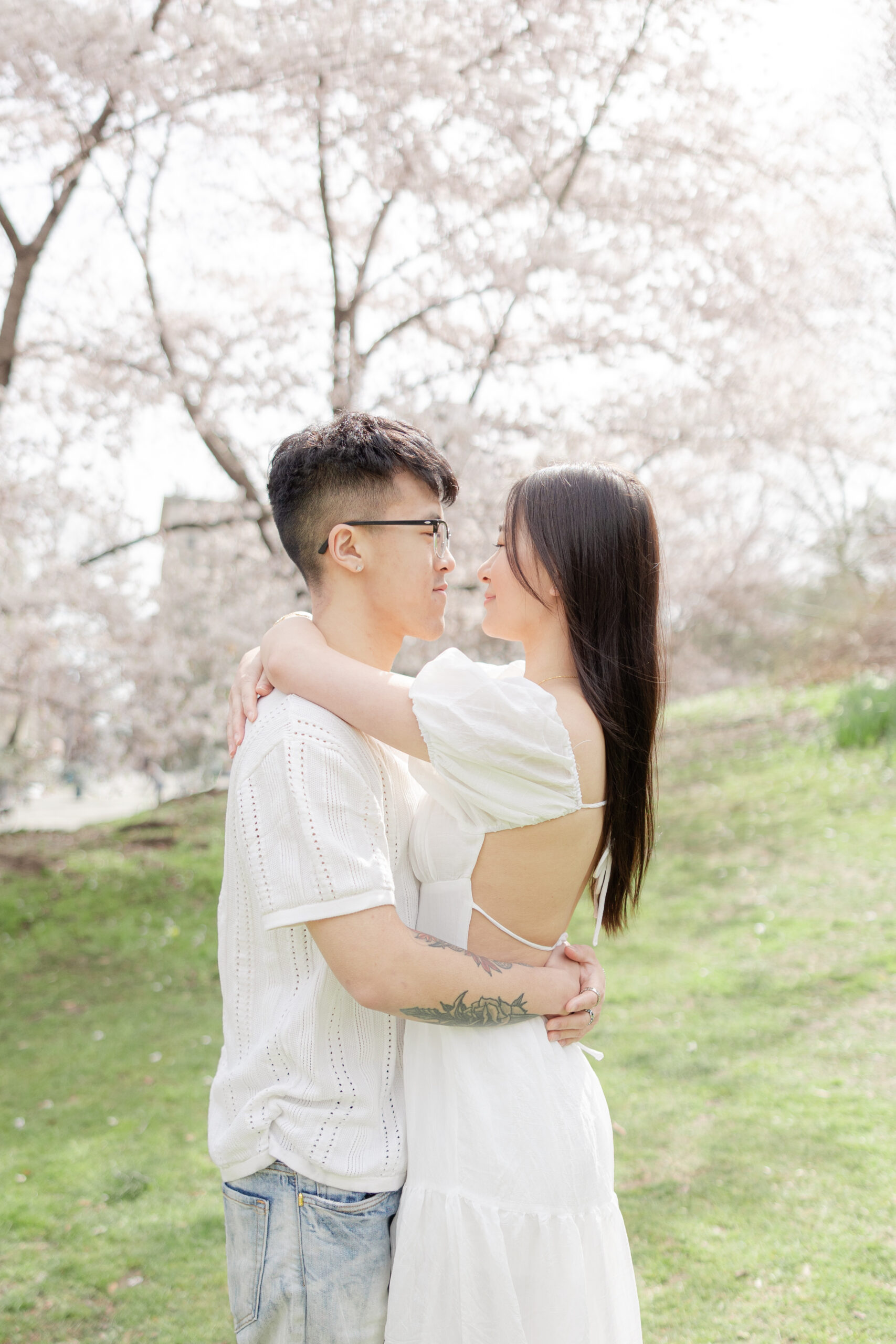 Elegant NYC engagement photographer capturing love and joy
