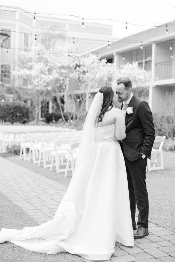 Bride and groom outdoor portraits at NJ Wedding Luxury Hotel