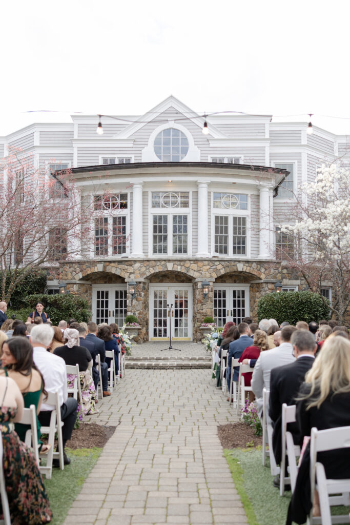 Outdoor wedding ceremony