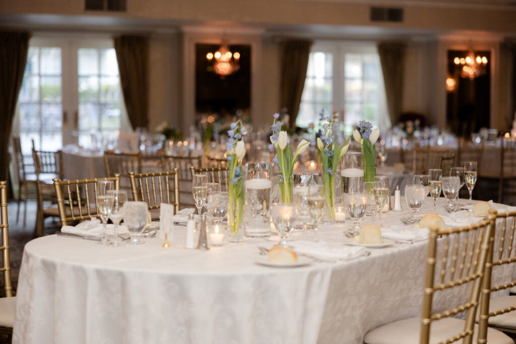 Wedding reception table details