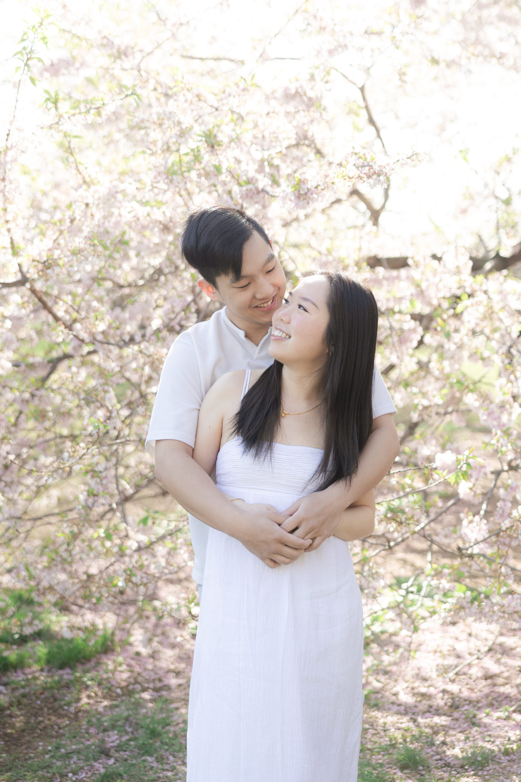 Spring engagement photos in NYC Central Park