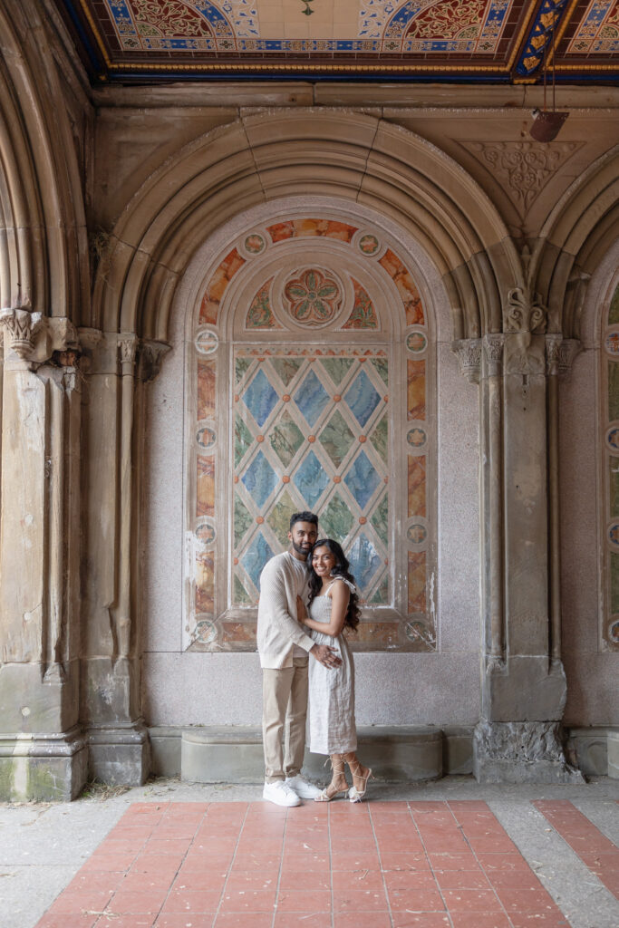 Spring Engagement Session at Bethesda Terrace NYC