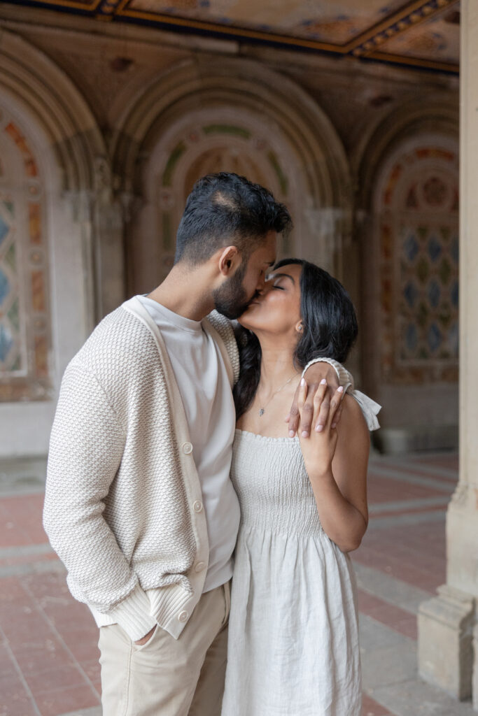 Spring Engagement Session at Bethesda Terrace NYC