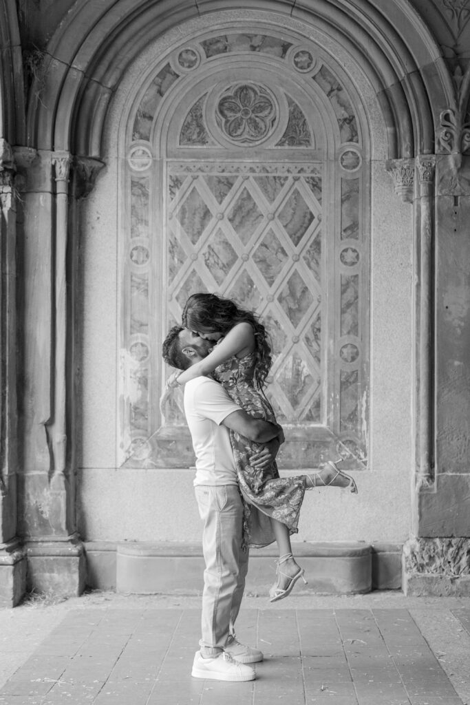 Spring Engagement Session at Bethesda Terrace NYC