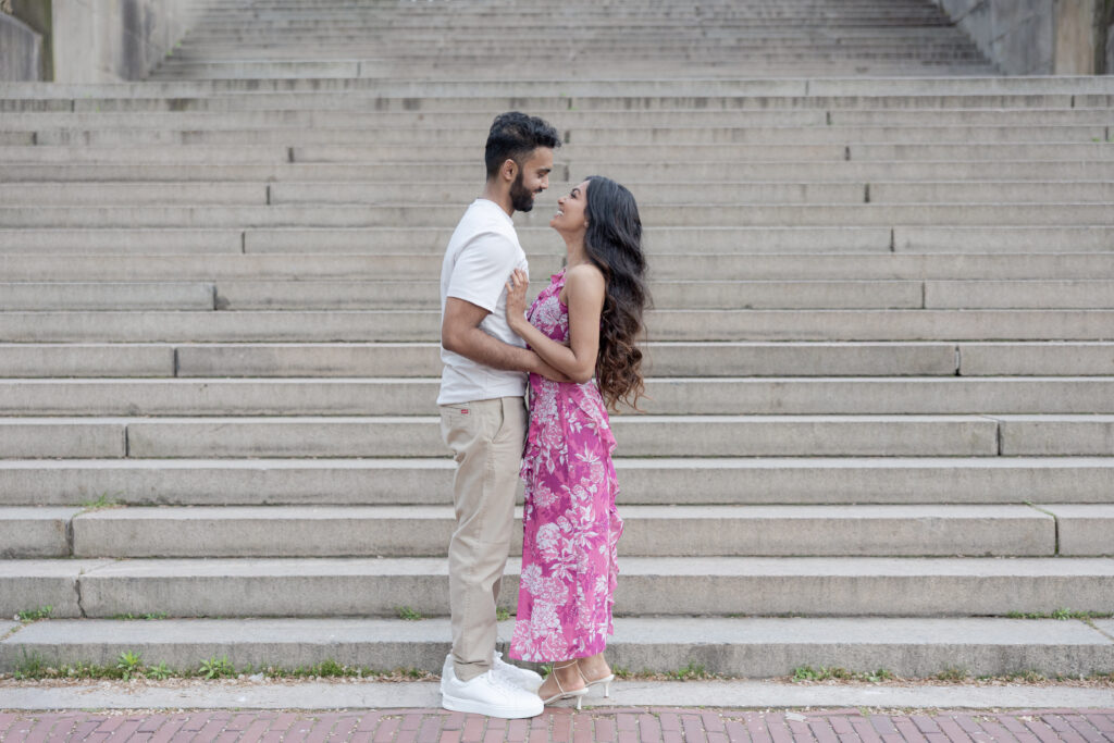 Spring Engagement Session at Bethesda Steps Central Park