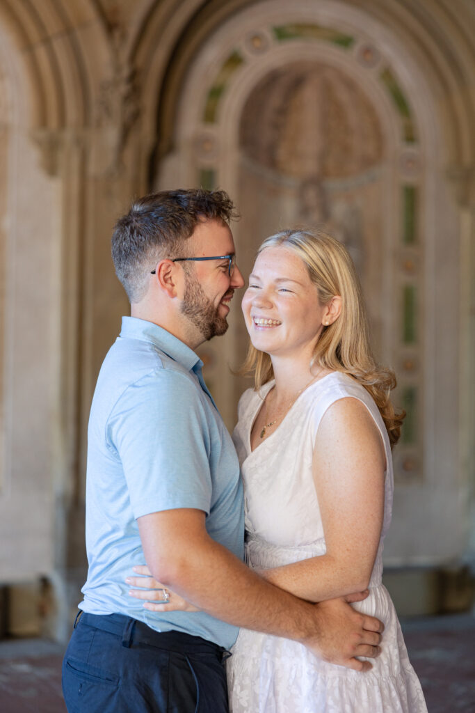 Engagement photos at Central Park NYC